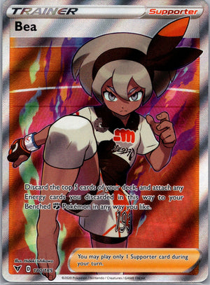 Bea (Full Art) Holofoil Ultra Rare SWSH04: Vivid Voltage 180/185 NM