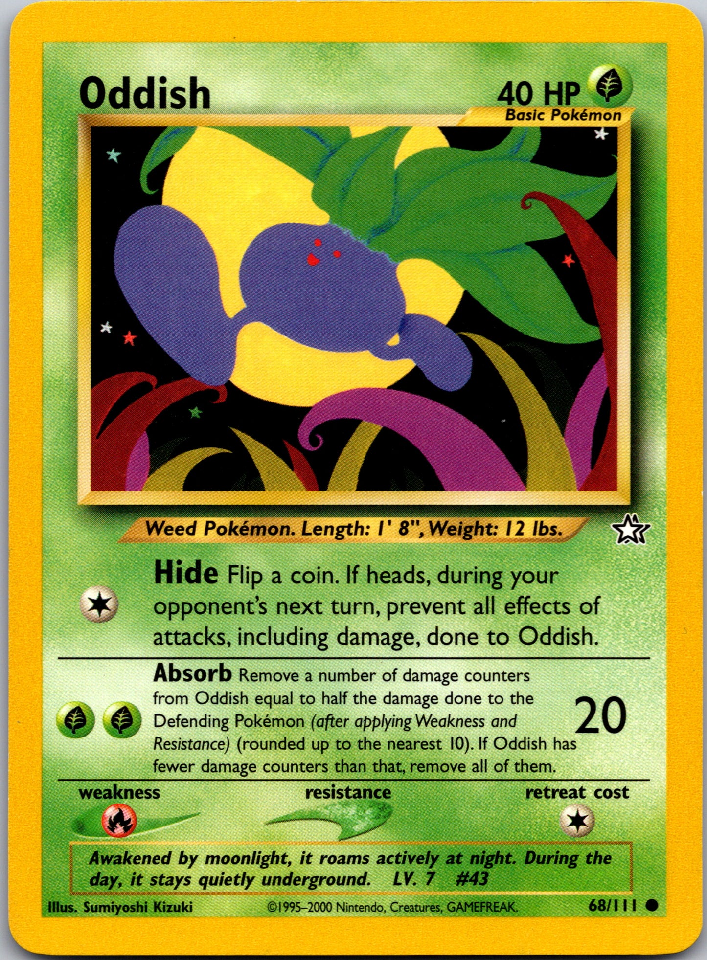 2000 Neo Genesis 068/111 Oddish Common A148