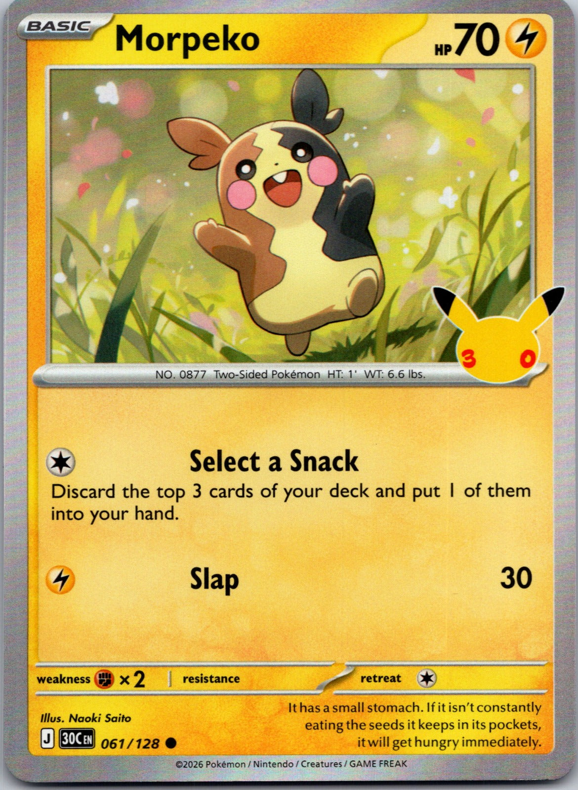2026 ME: 30th Celebration 061/128 Morpeko LP