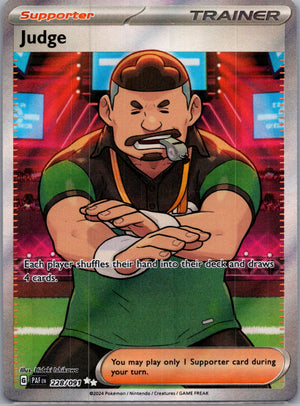 2024 SV: Paldean Fates 228/091 Judge Ultra Rare F182
