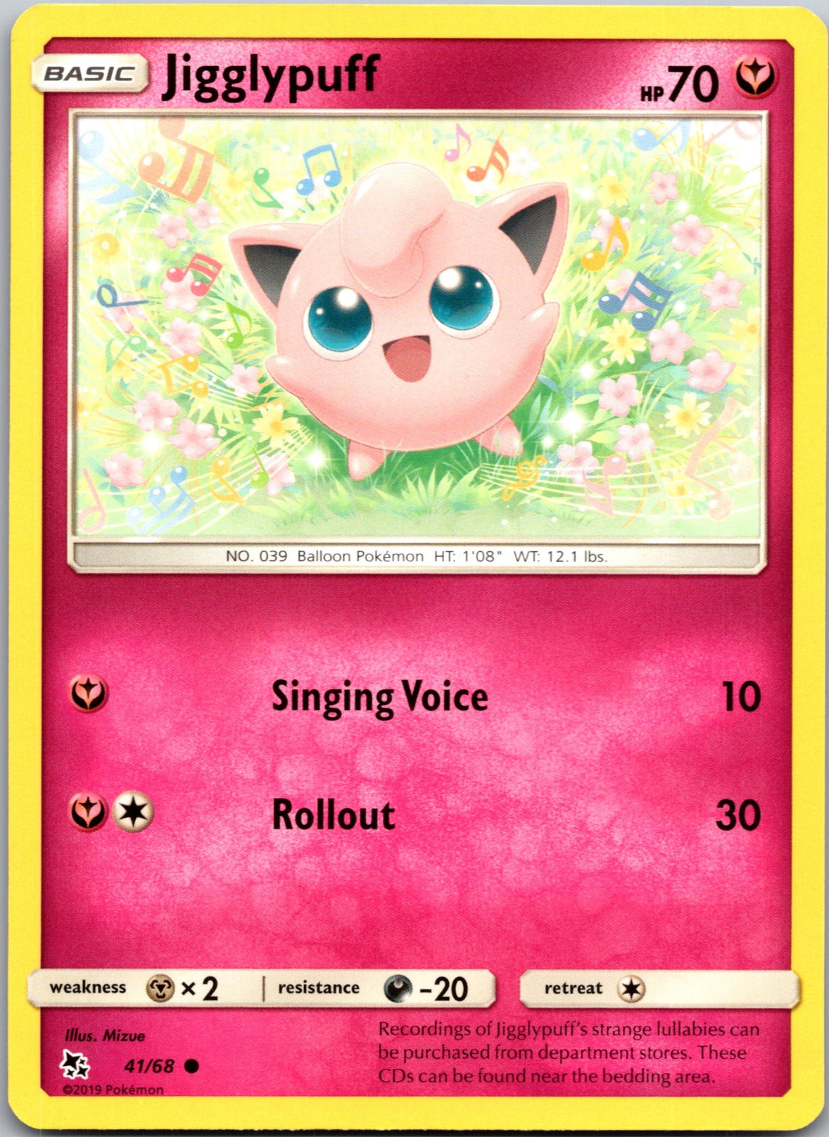 2019 Hidden Fates 41/68 Jigglypuff LP