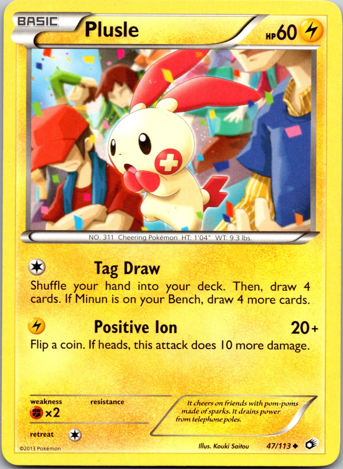 2013 Legendary Treasures 47/113 Plusle LP E174