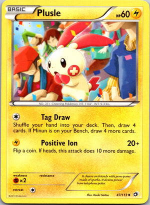 2013 Legendary Treasures 47/113 Plusle LP