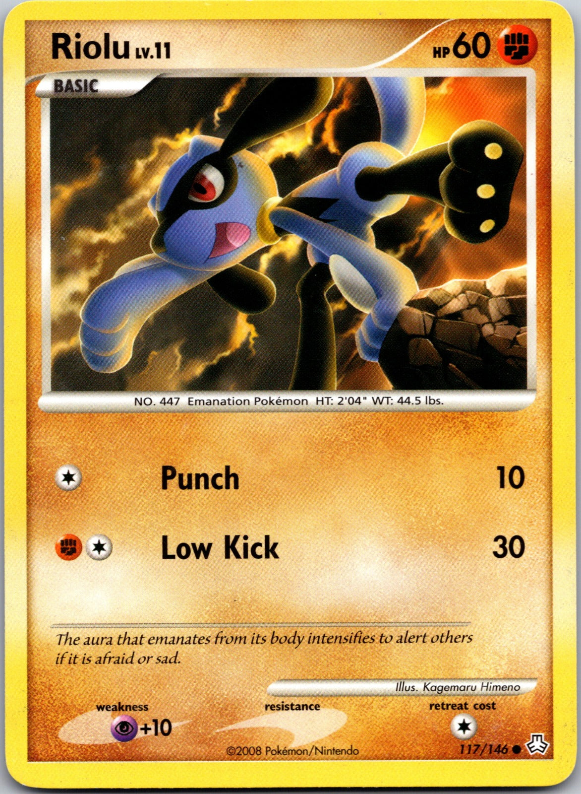 2008 Legends Awakened 117/146 Riolu LP Z47