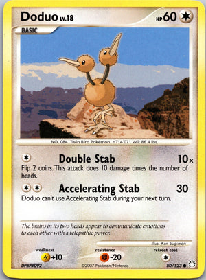 2007 Mysterious Treasures 80/123 Doduo LP