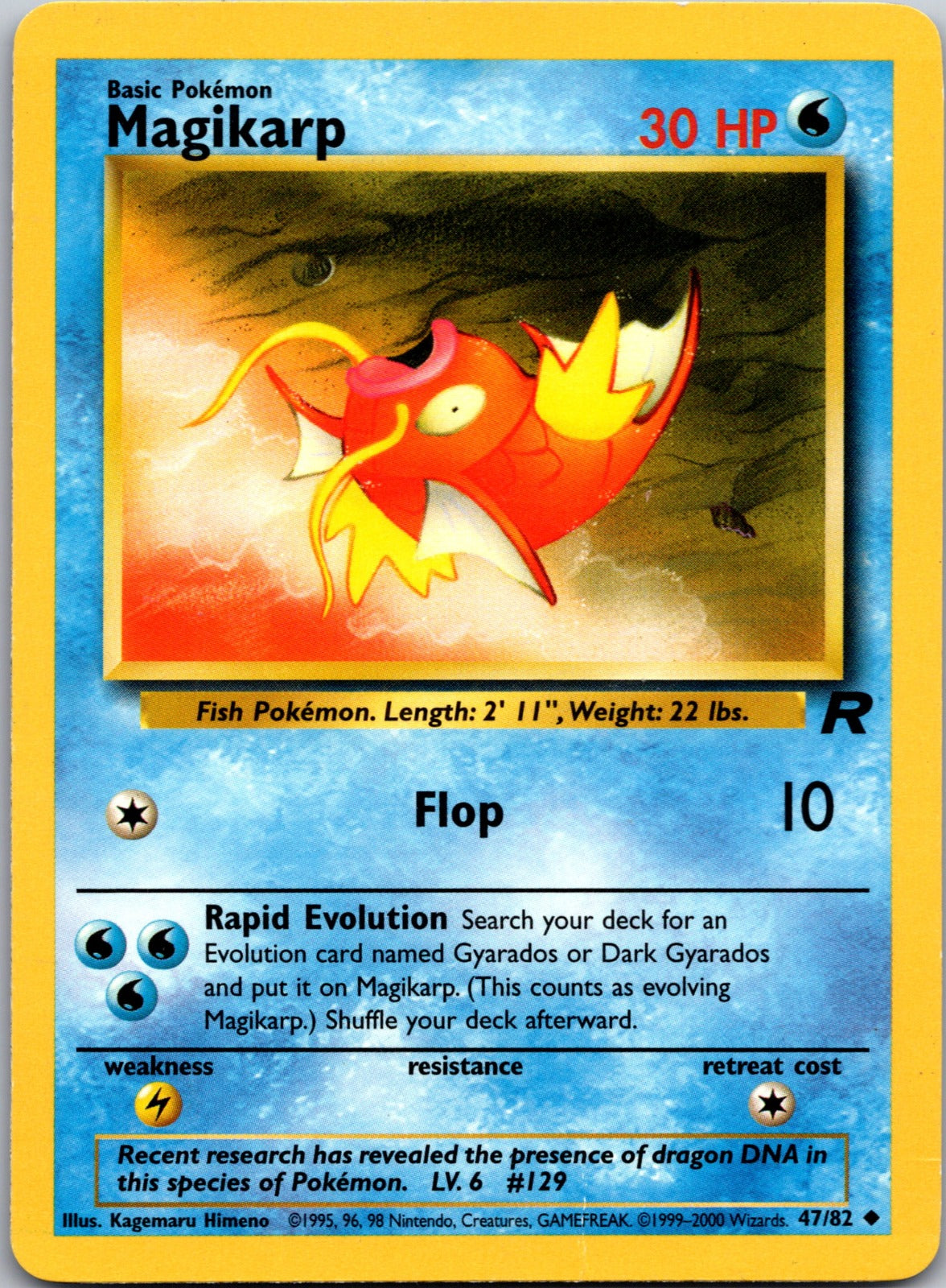 2000 Team Rocket 47/82 Magikarp LP