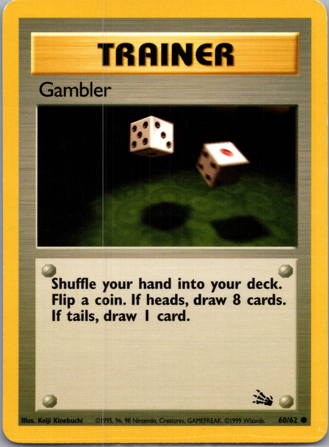Fossil 60/62 Gambler Common NM