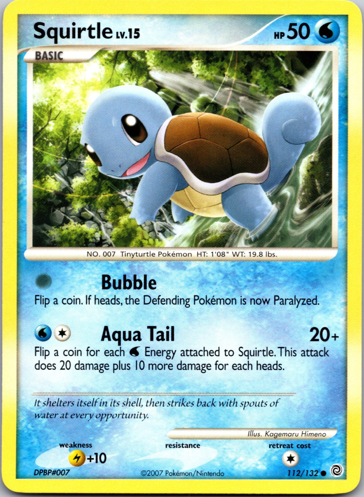 2007 Secret Wonders 112/132 Squirtle LP