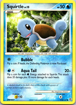2007 Secret Wonders 112/132 Squirtle LP