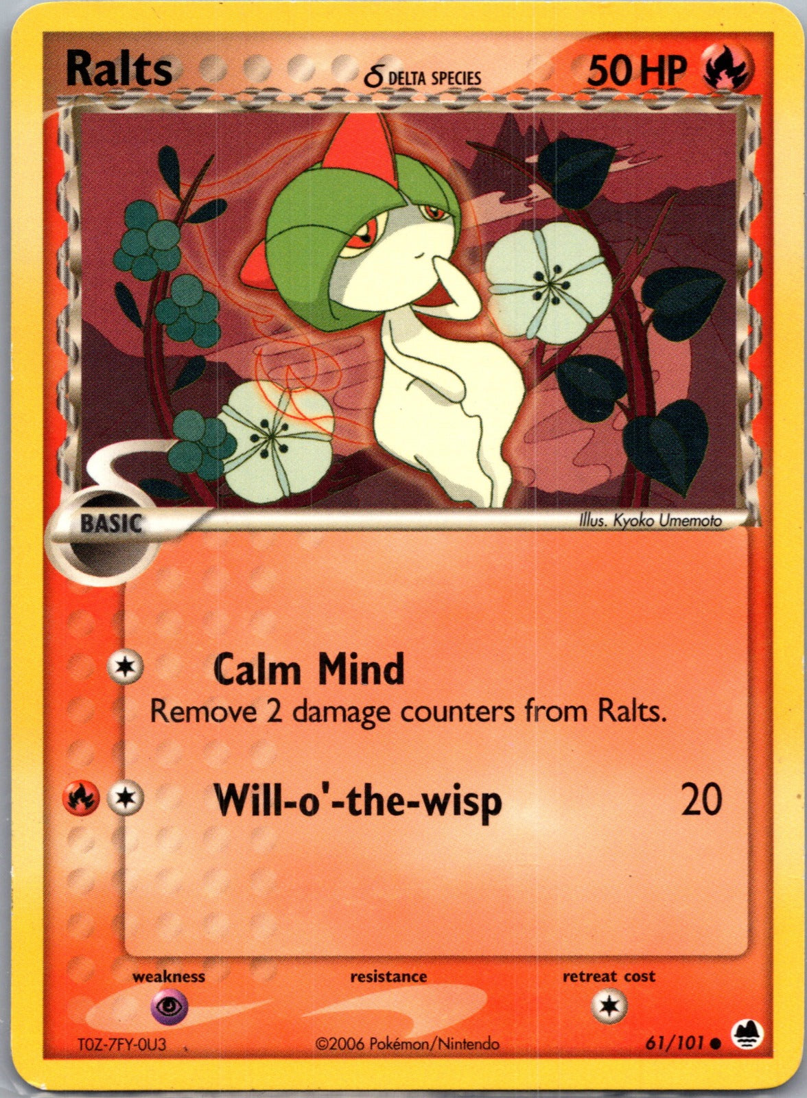 2006 Dragon Frontiers 61/101 Ralts (Delta Species) LP S292