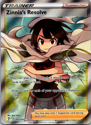 2021 SWSH07: Evolving Skies 203/203 Zinnia's Resolve (Full Art) Ultra Rare G306