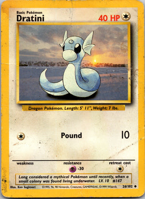 1999 Base Set 026/102 Dratini Uncommon A257