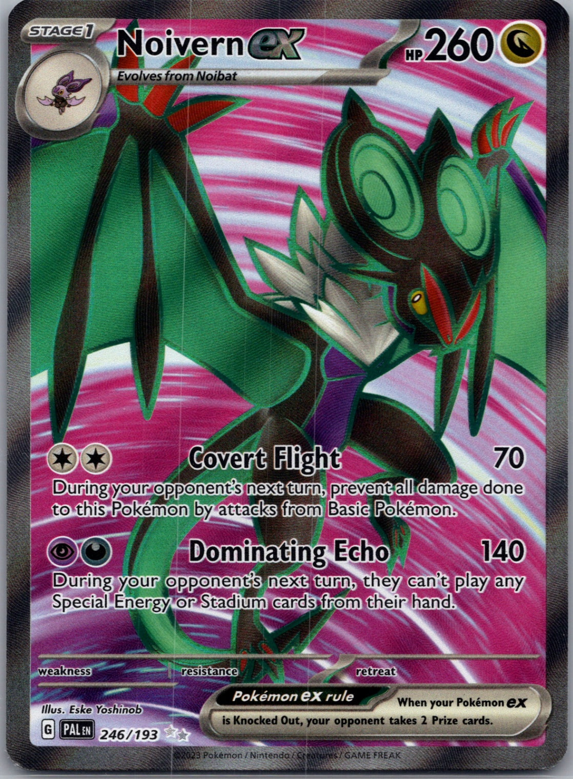 SV02: Paldea Evolved 246/193 Noivern ex Ultra Rare NM