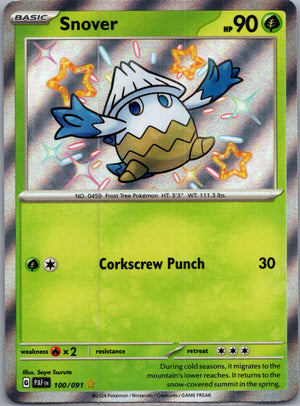 2024 SV: Paldean Fates 100/091 Snover Shiny Rare F132