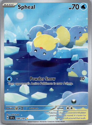 Spheal Holofoil Illustration Rare SV08: Surging Sparks 199/191 NM