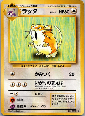 1996 Expansion Pack  Raticate Uncommon  (JP) K355