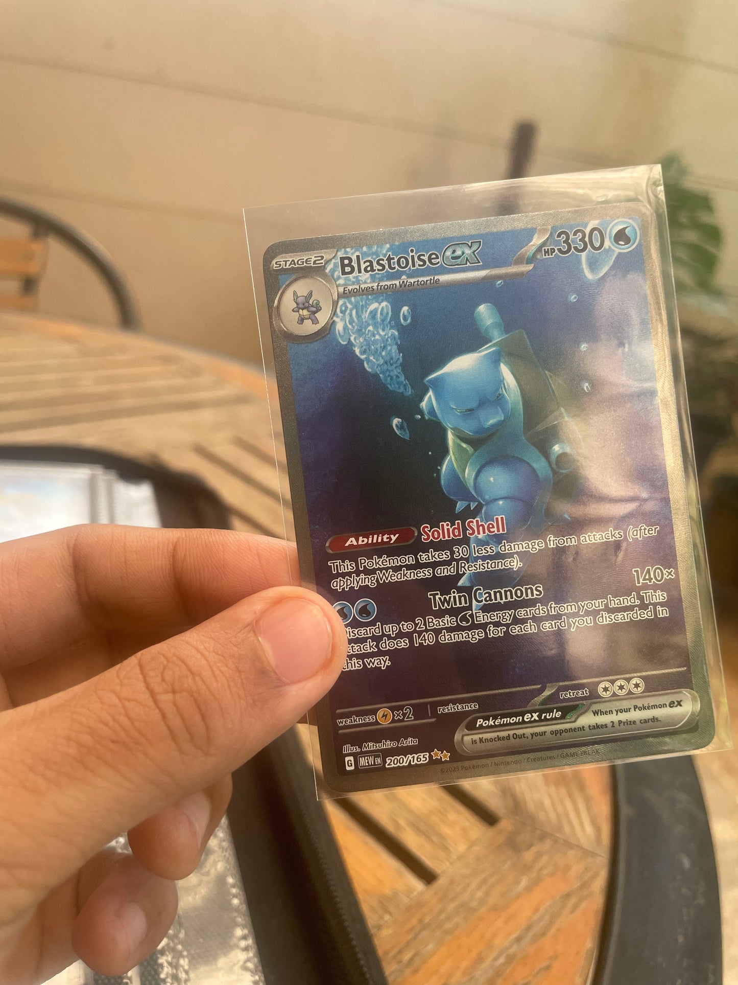 2023 Blastoise ex 200/165 SV151 NM-
