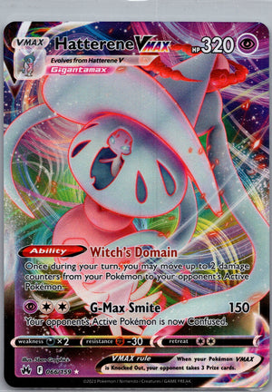 Hatterene VMAX Holofoil Ultra Rare Crown Zenith 066/159 NM