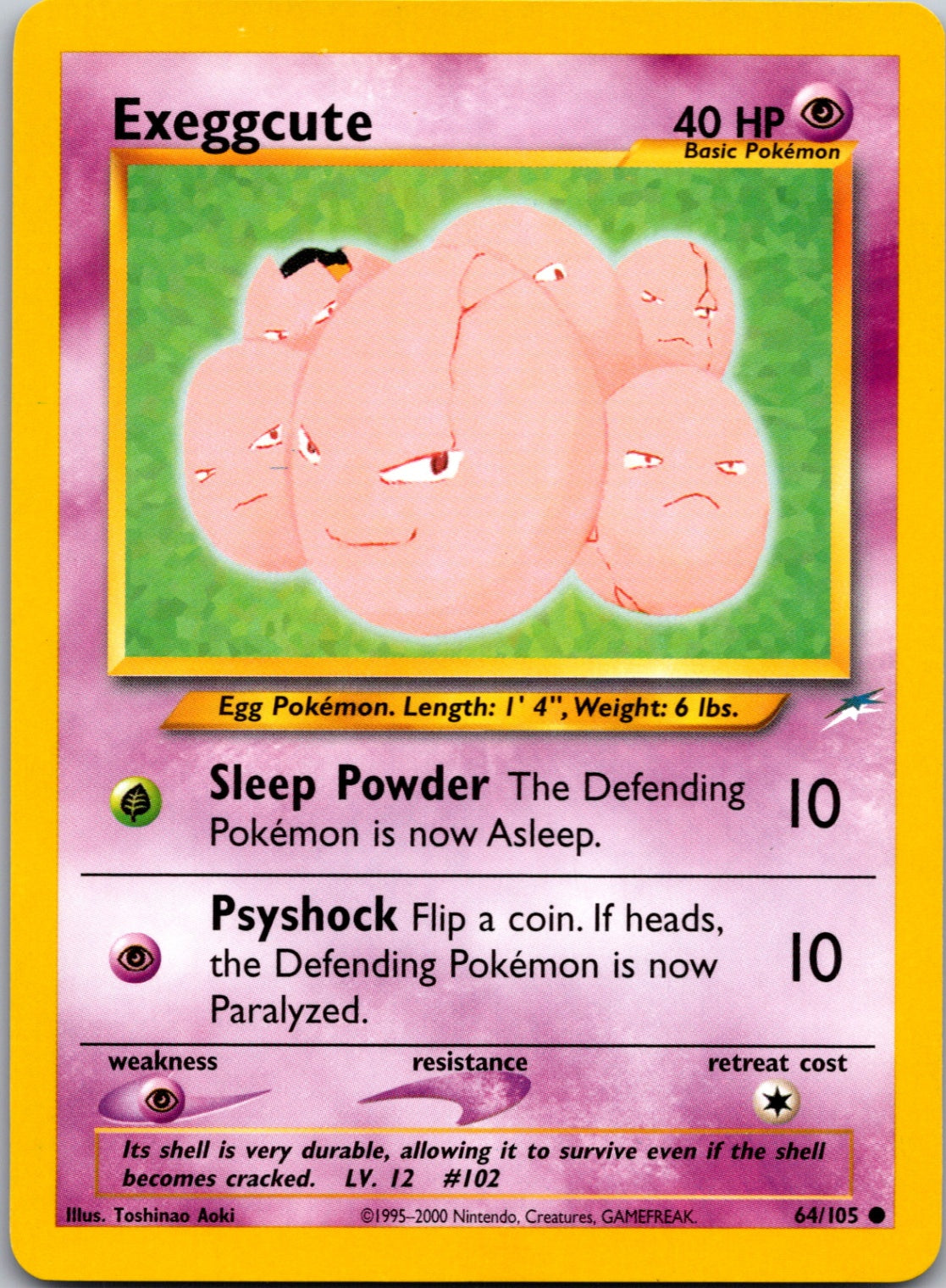 2002 Neo Destiny #064/105 Exeggcute Common C228