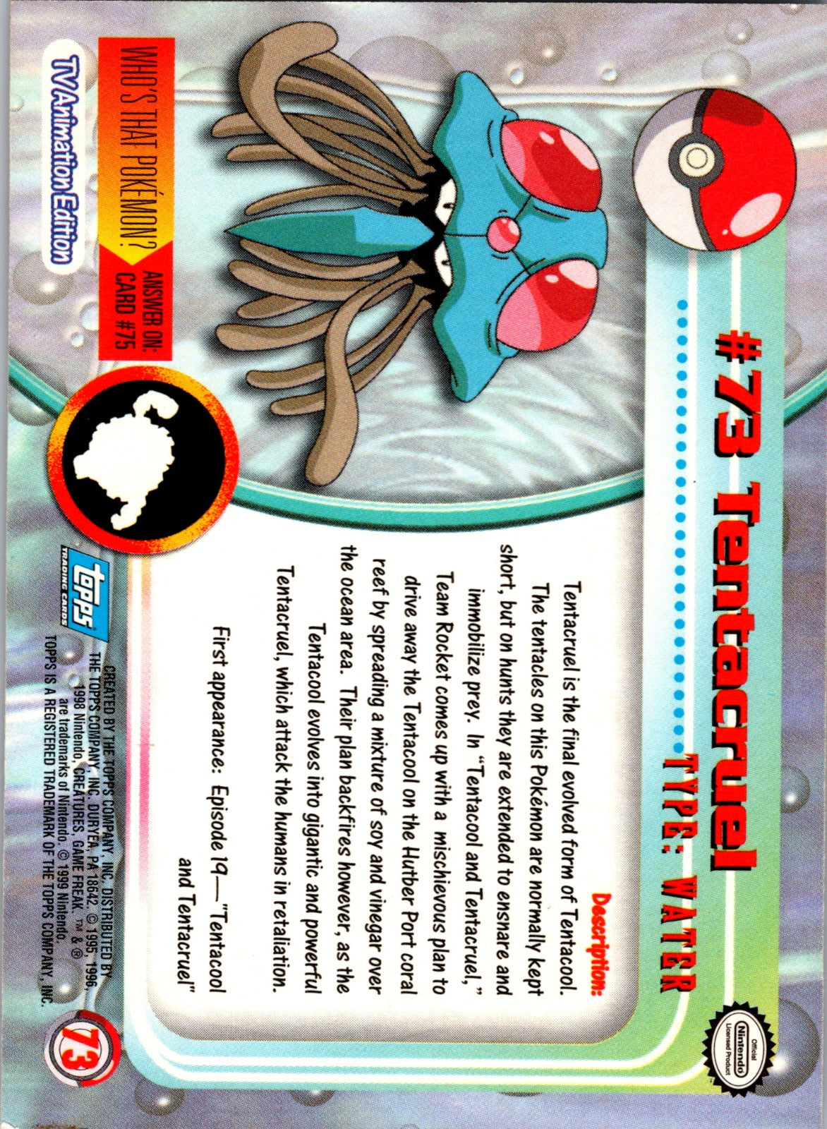 1999 Topps TV Tentacruel LP  X3
