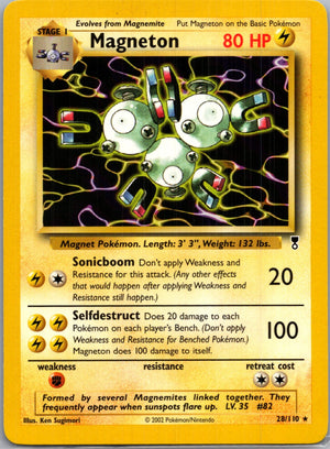 1999 Fossil 26/62 Magneton (26) Rare F38