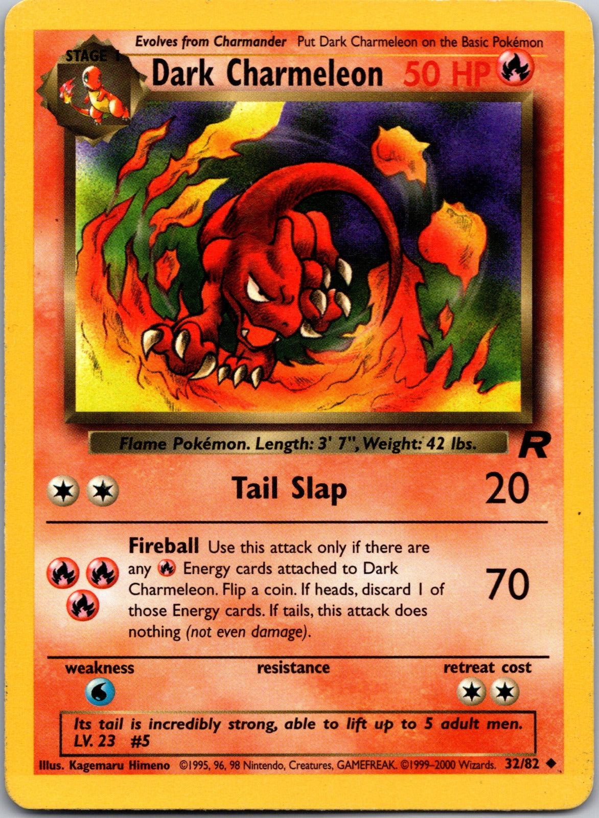 2000 Team Rocket 32/82 Dark Charmeleon LP