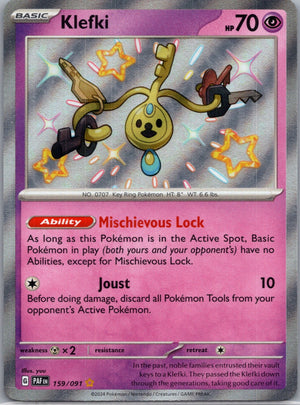 2024 SV: Paldean Fates 159/091 Klefki Shiny Rare D152