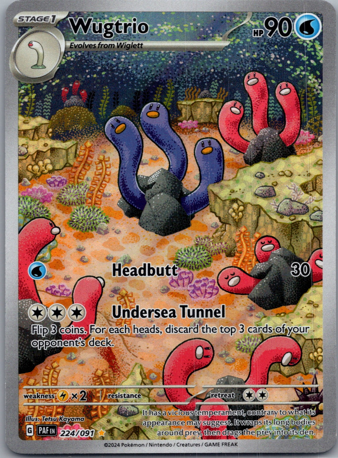 2024 SV: Paldean Fates 224/091 Wugtrio NM S240