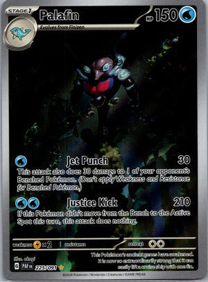 Palafin Holofoil Illustration Rare SV: Paldean Fates 225/091 NM