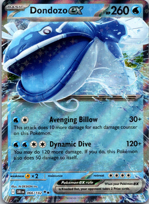 2025 SV10: Destined Rivals 066/182 Dondozo ex NM