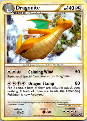 2010 Triumphant 18/102 Dragonite LP