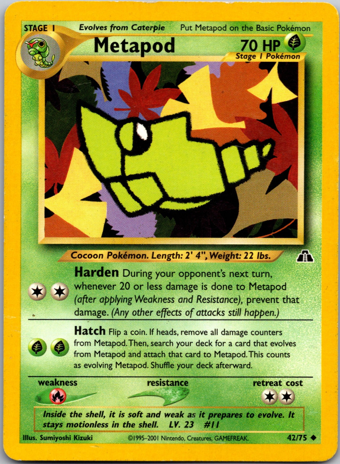 2001 Neo Discovery 42/75 Metapod MP E296