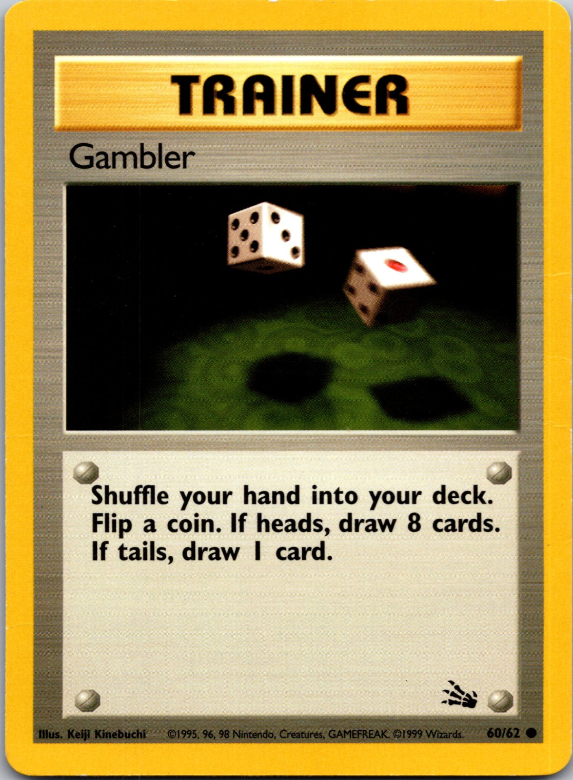 1999 Fossil 60/62 Gambler Common L166