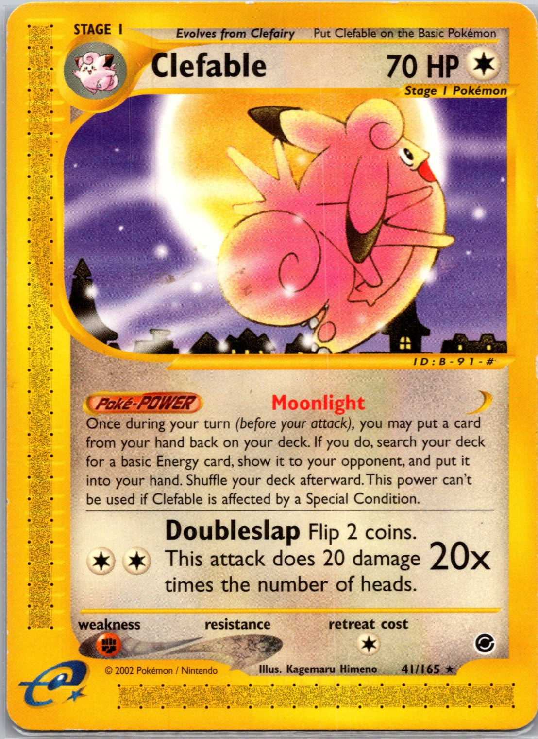 2002 Expedition 041/165 Clefable Uncommon F113