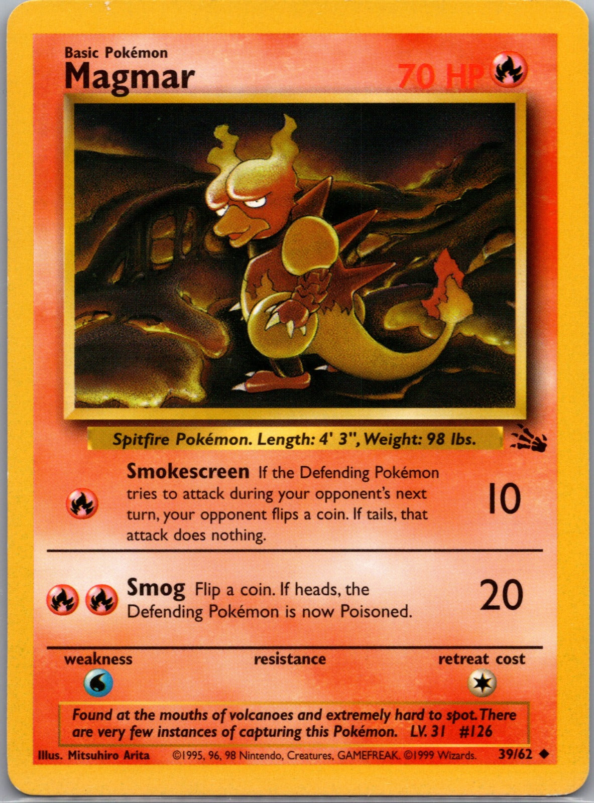 1999 Fossil 39/62 Magmar LP