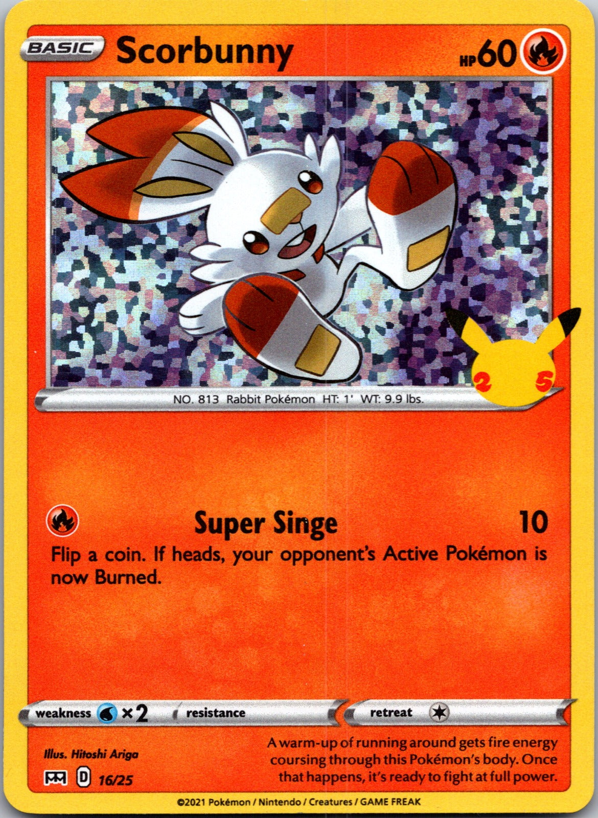 2019 SWSH: Sword and Shield Promo Cards SWSH002 Scorbunny LP