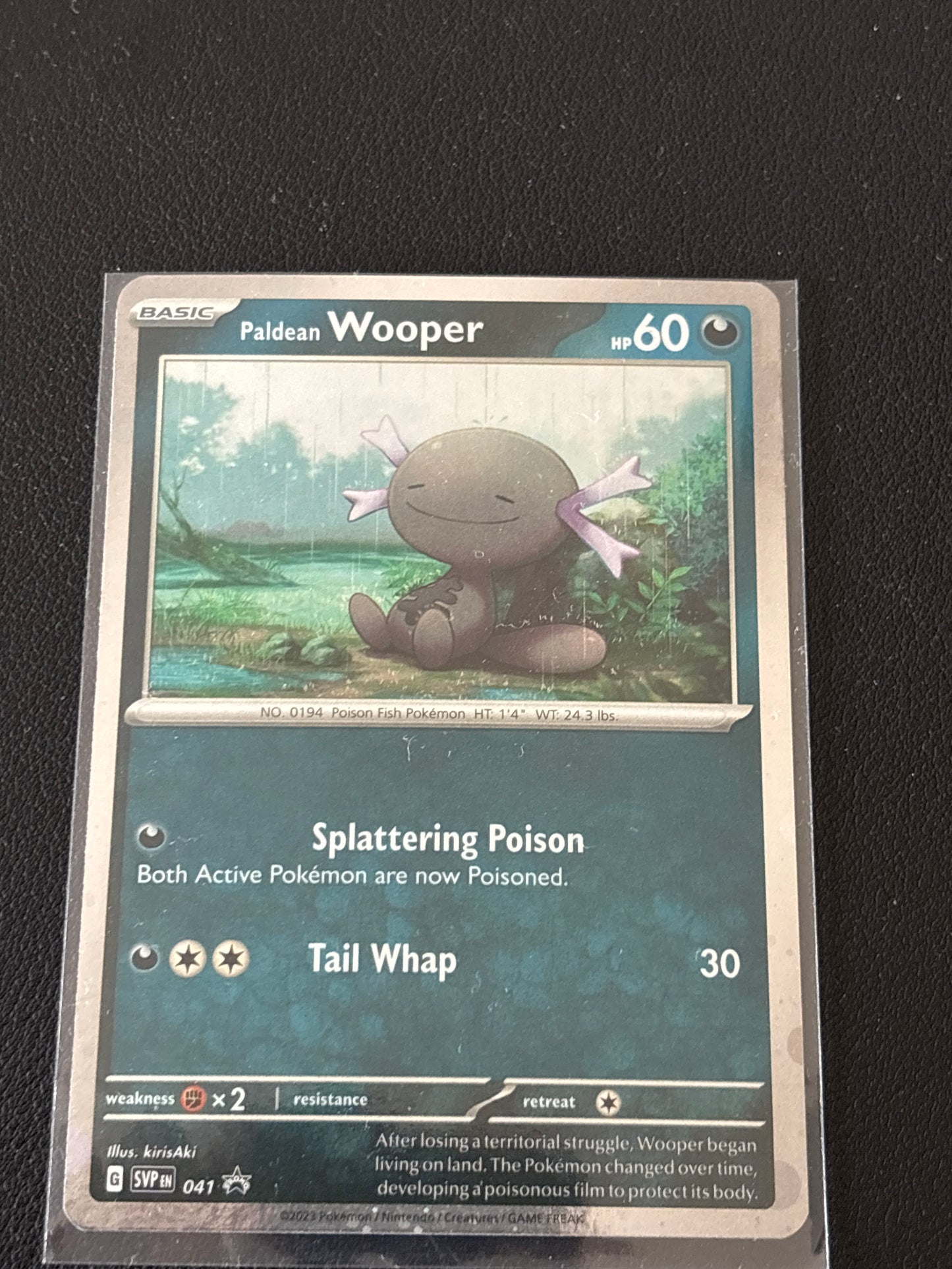 Paldean Wooper #41 Promo Card
