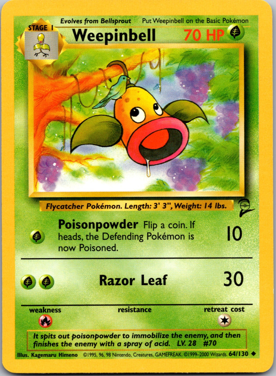 2000 Base Set 2 064/130 Weepinbell LP