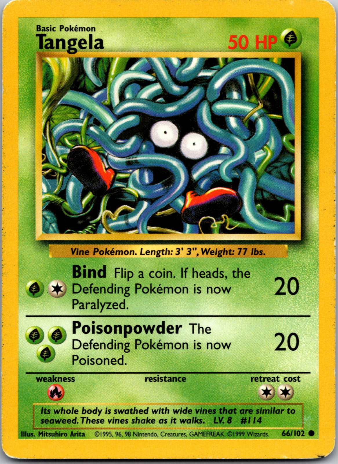 2000 Base Set 2 096/130 Tangela LP