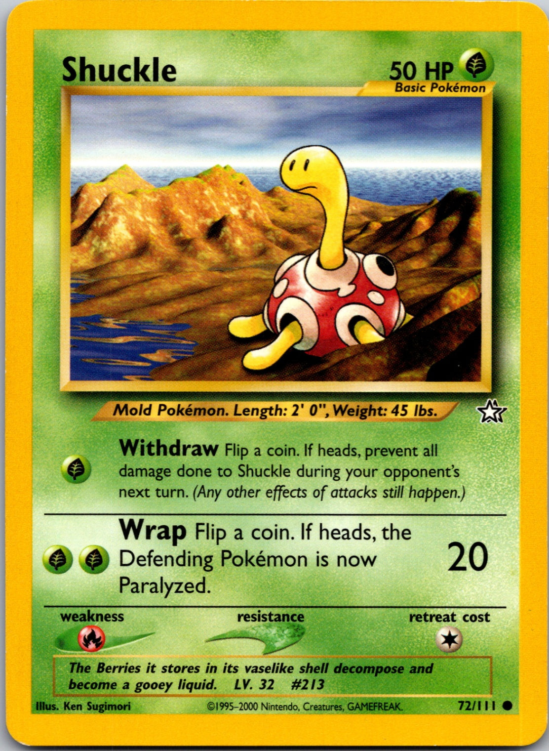2000 Neo Genesis 072/111 Shuckle Common L84