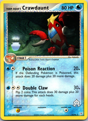 2004 Team Magma vs Team Aqua 14/95 Team Aqua's Crawdaunt LP
