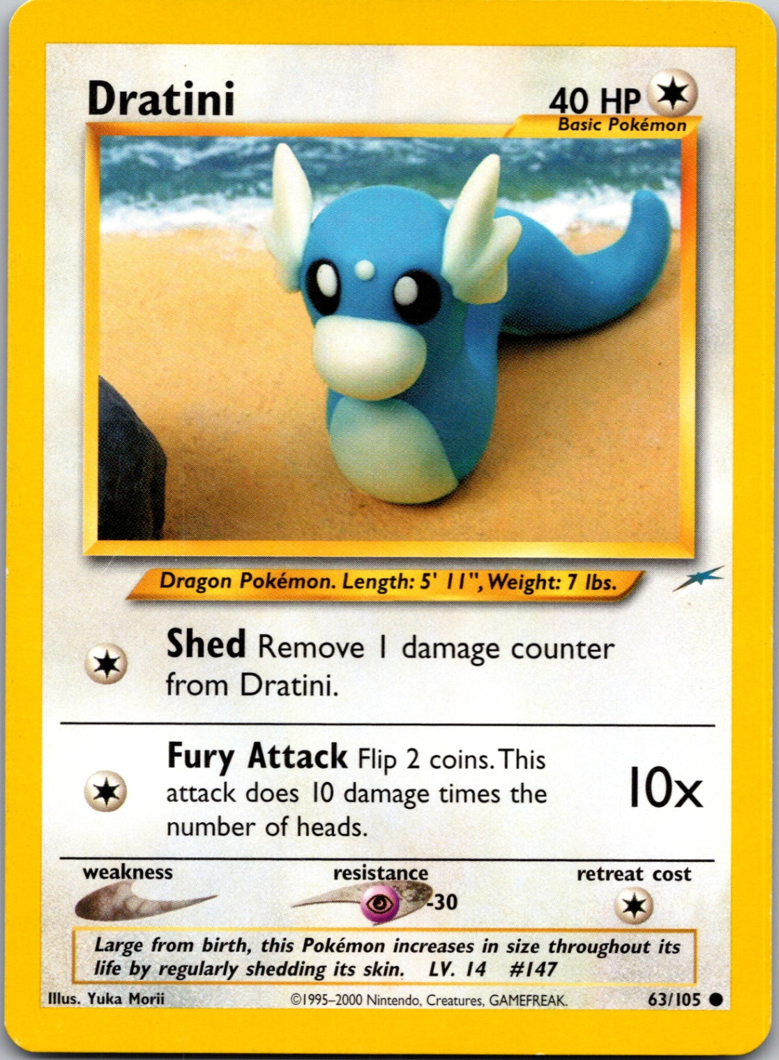 2002 Neo Destiny 063/105 Dratini Common M331