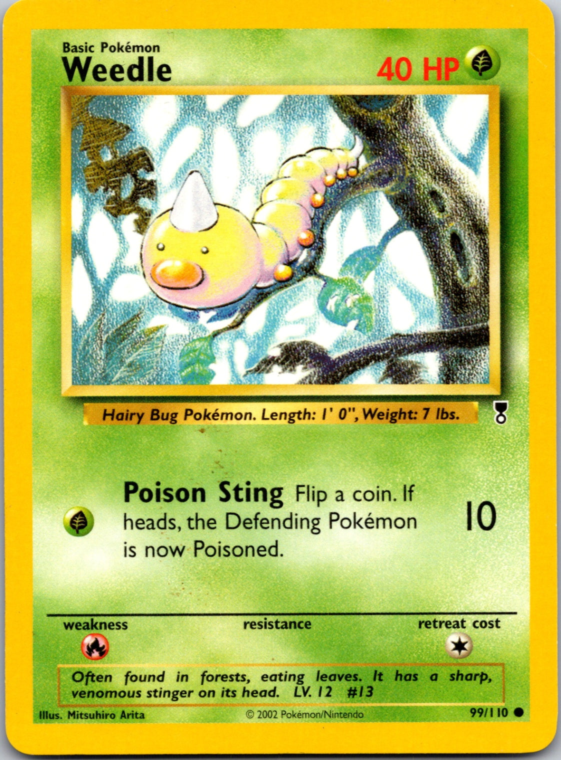 2002 Legendary Collection 099/130 Weedle Common C215