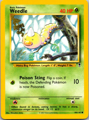 2002 Legendary Collection 099/130 Weedle Common C215