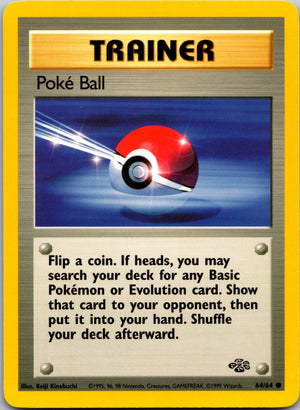 1999 Jungle #64/64 Poke Ball Common C192