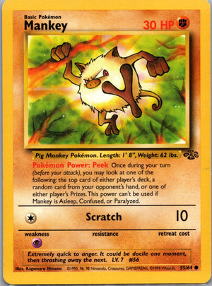 Jungle 55/64 Mankey Common NM
