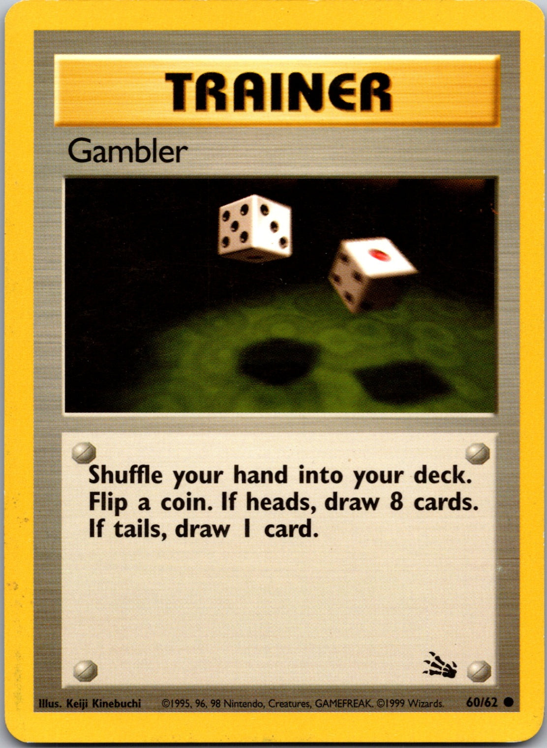 1999 Fossil 60/62 Gambler Common C324
