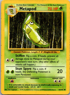 2002 Legendary Collection 054/110 Metapod LP