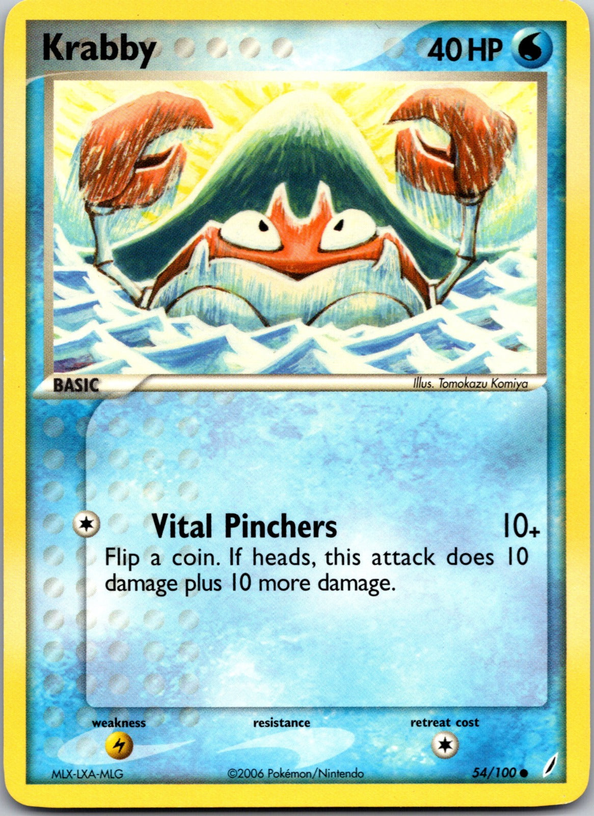 2006 Crystal Guardians 54/100 Krabby LP