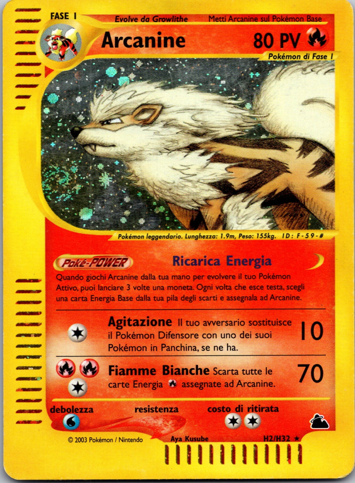 2009 Arcanine Rising Rivals 1/111 LP